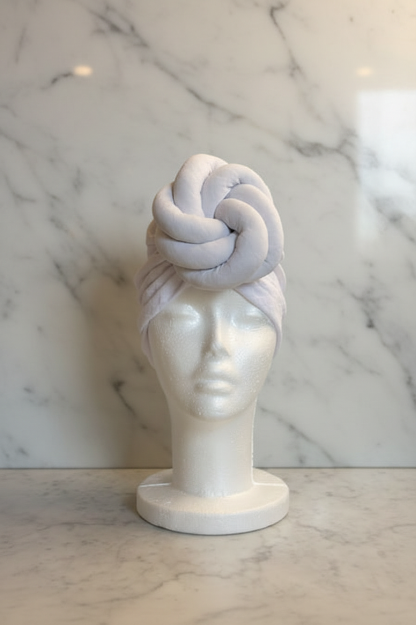 Already Knotted Wrap - Grey Marble Hero Shot