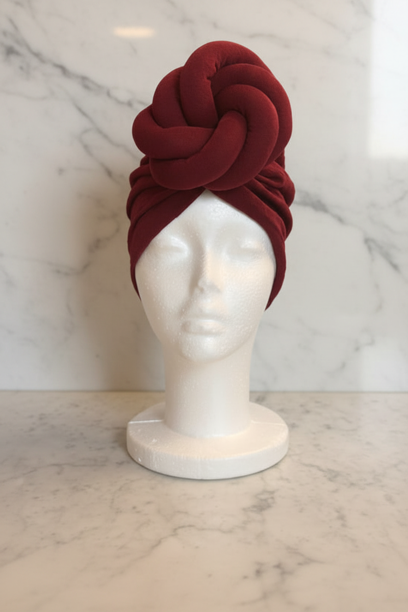 Already Knotted Wrap - Red Marble Hero Shot