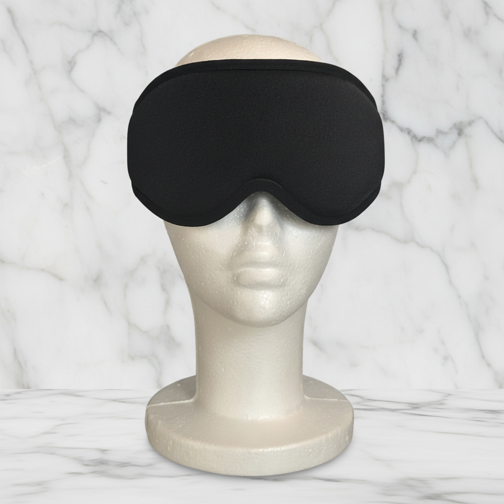 Ayana Eye Mask Black - Front - Marble
