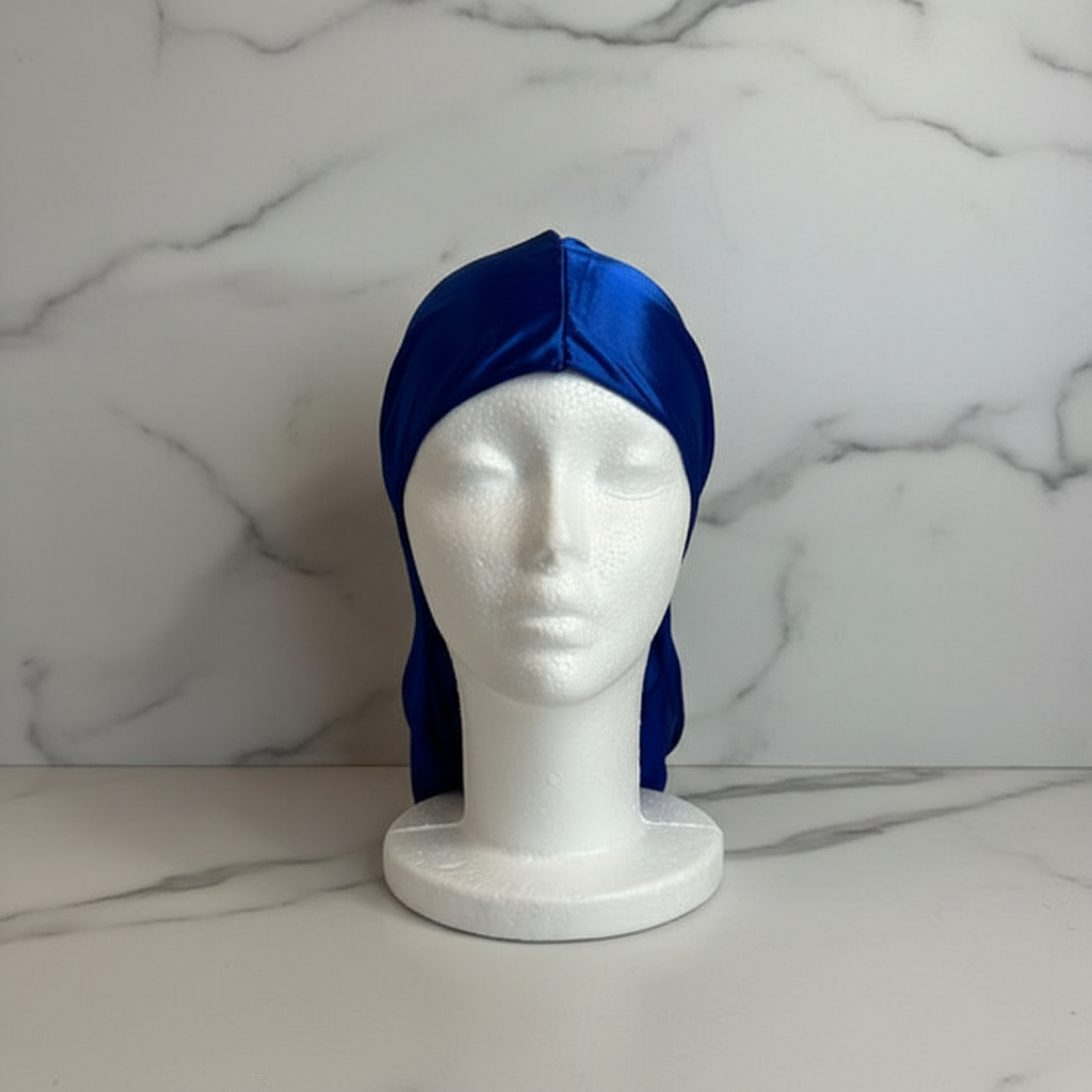 Bahroudine Blue du-rag marble front