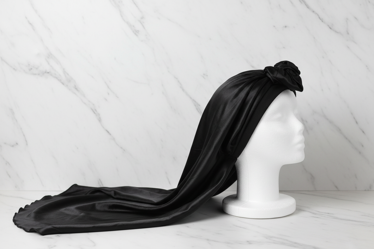 Black Long Bonnet Side Marble