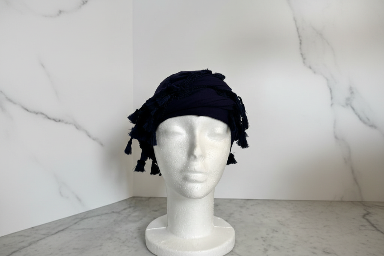 Black Turban Front Marble