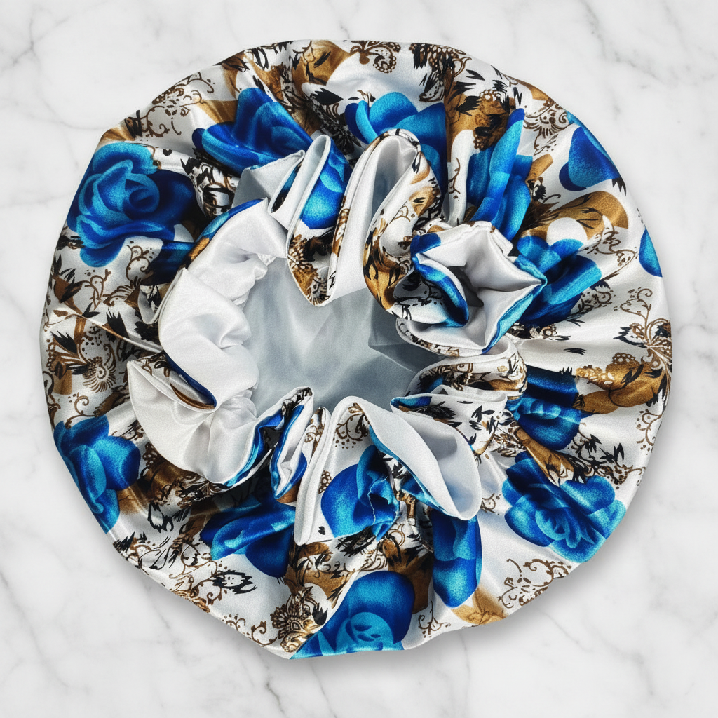Blue Butterfly Bonnet on Marble