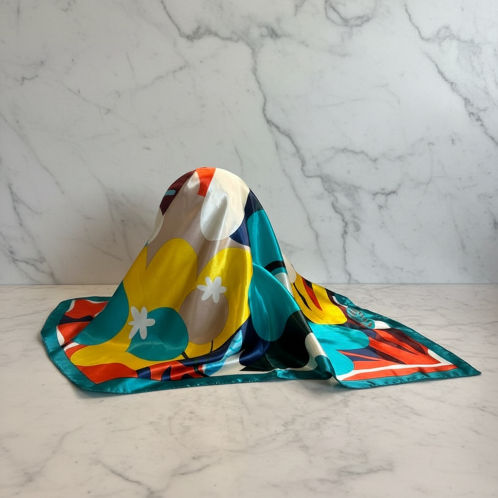 Colorful Scarf Marble 1
