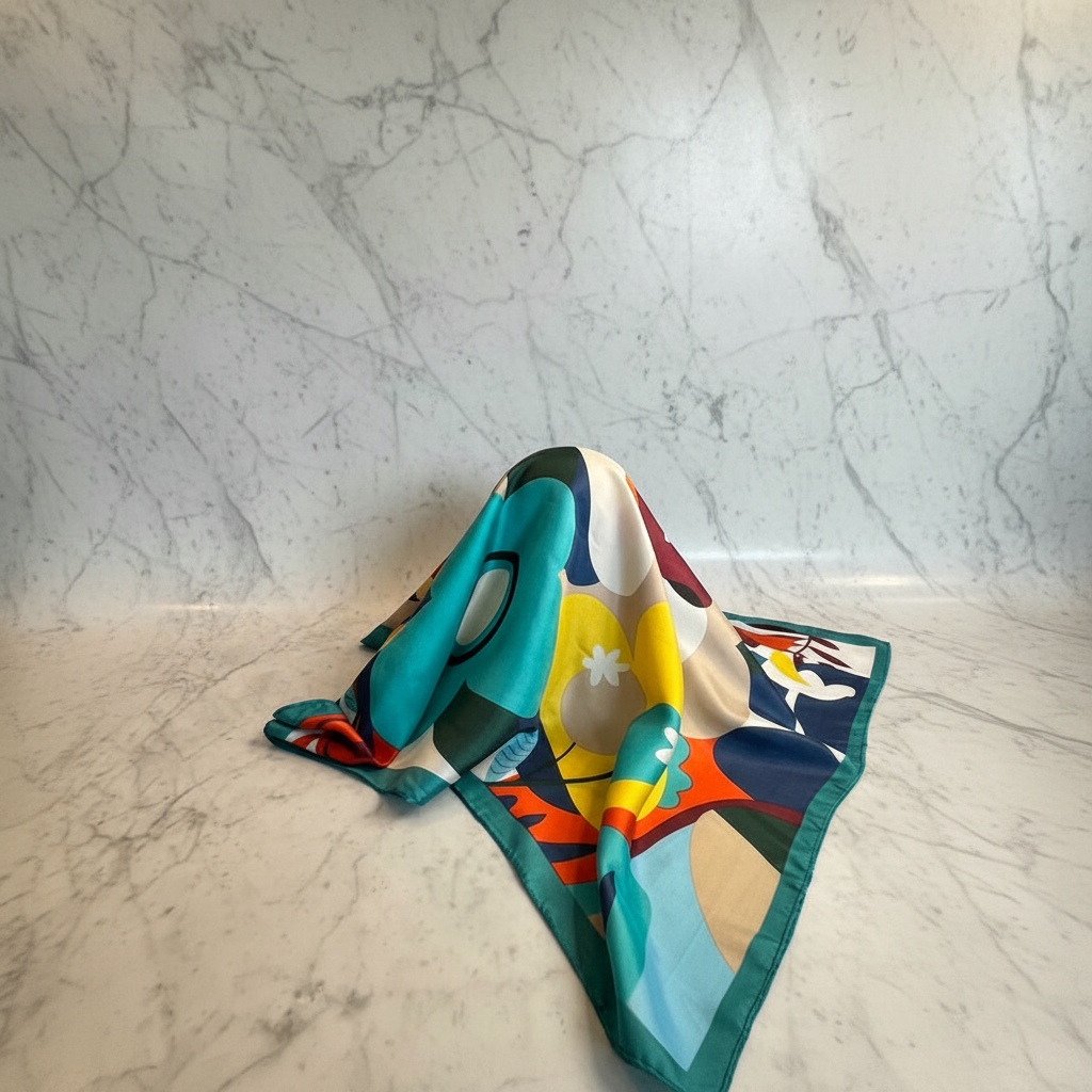 Colorful Scarf Marble 2
