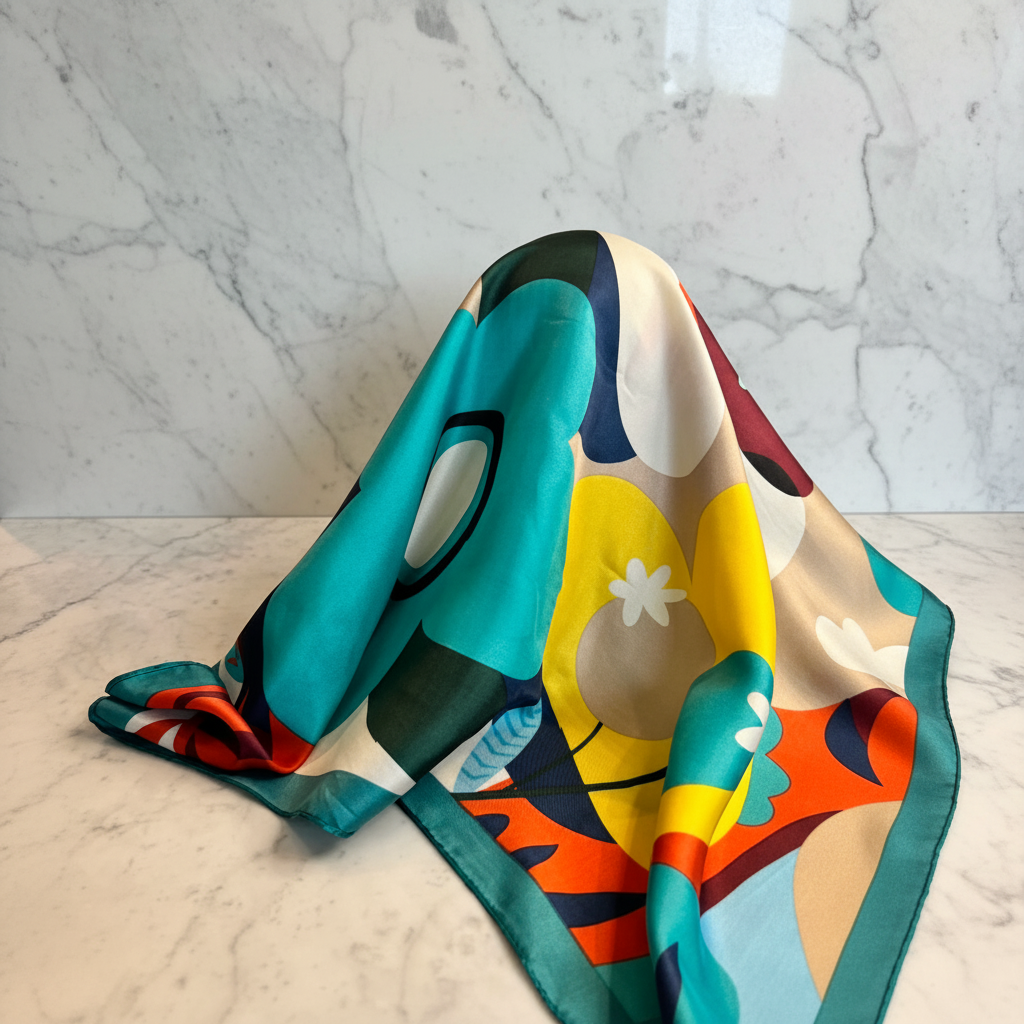 Colorful Scarf Marble 3
