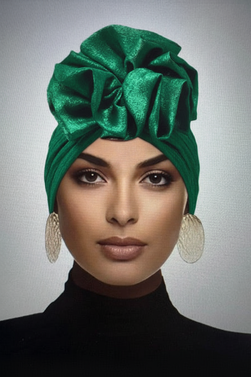 Emerald Green Glitter Bow Wrap - Lifestyle