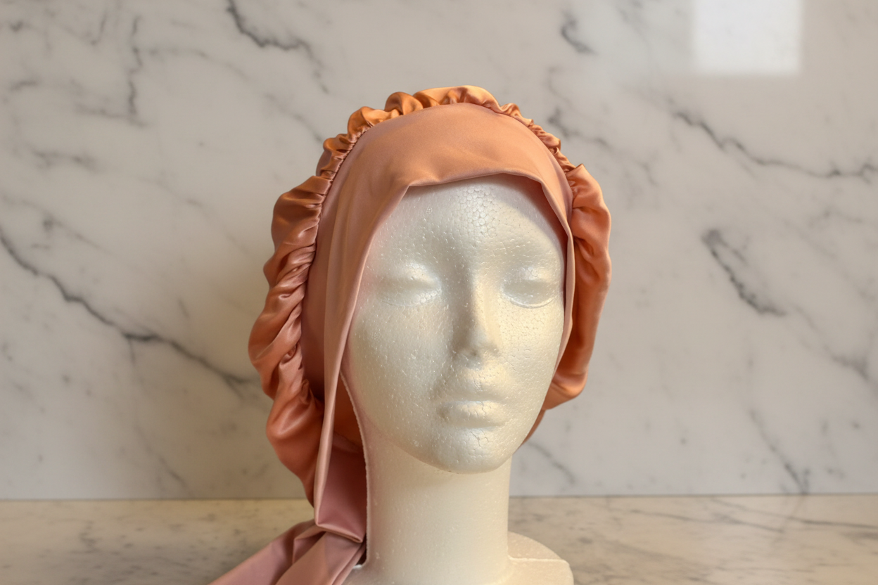 Raven Ribbon - Peach Side Voluminous