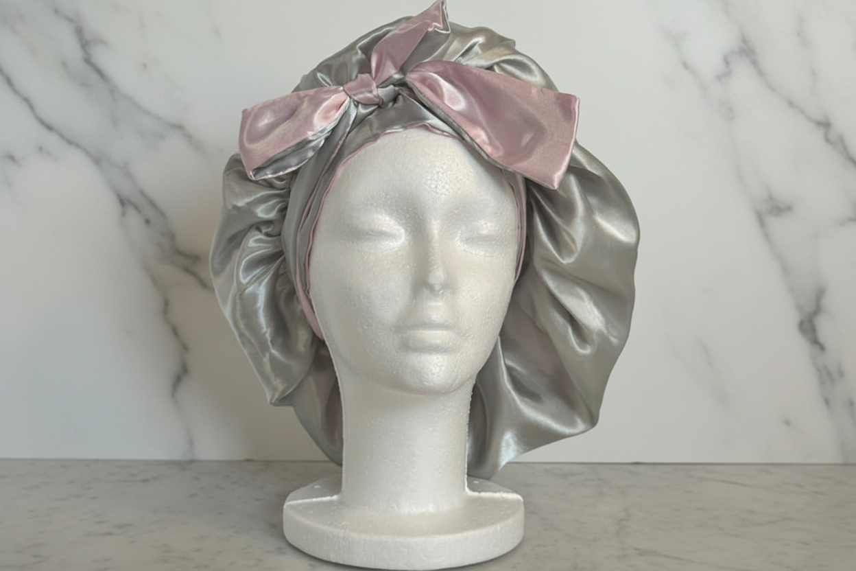 Silver front with bow