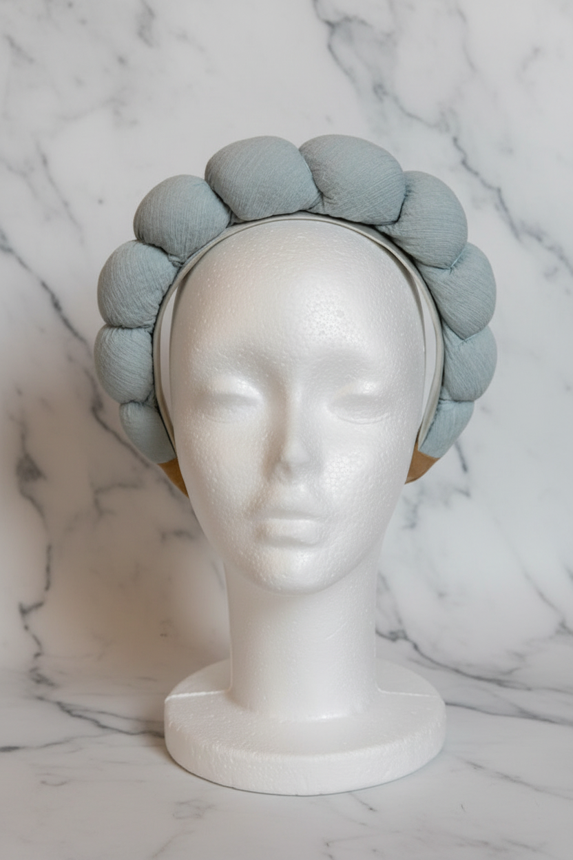 Spa Headband - Baby Blue Marble Hero