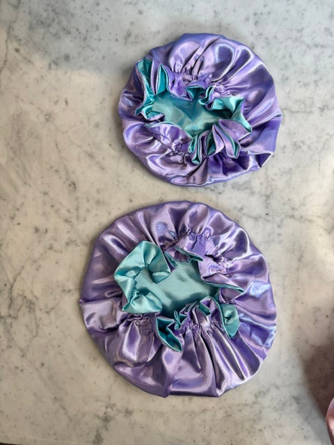 The Dana Duo - Mommy & Me Satin Bonnet Set
