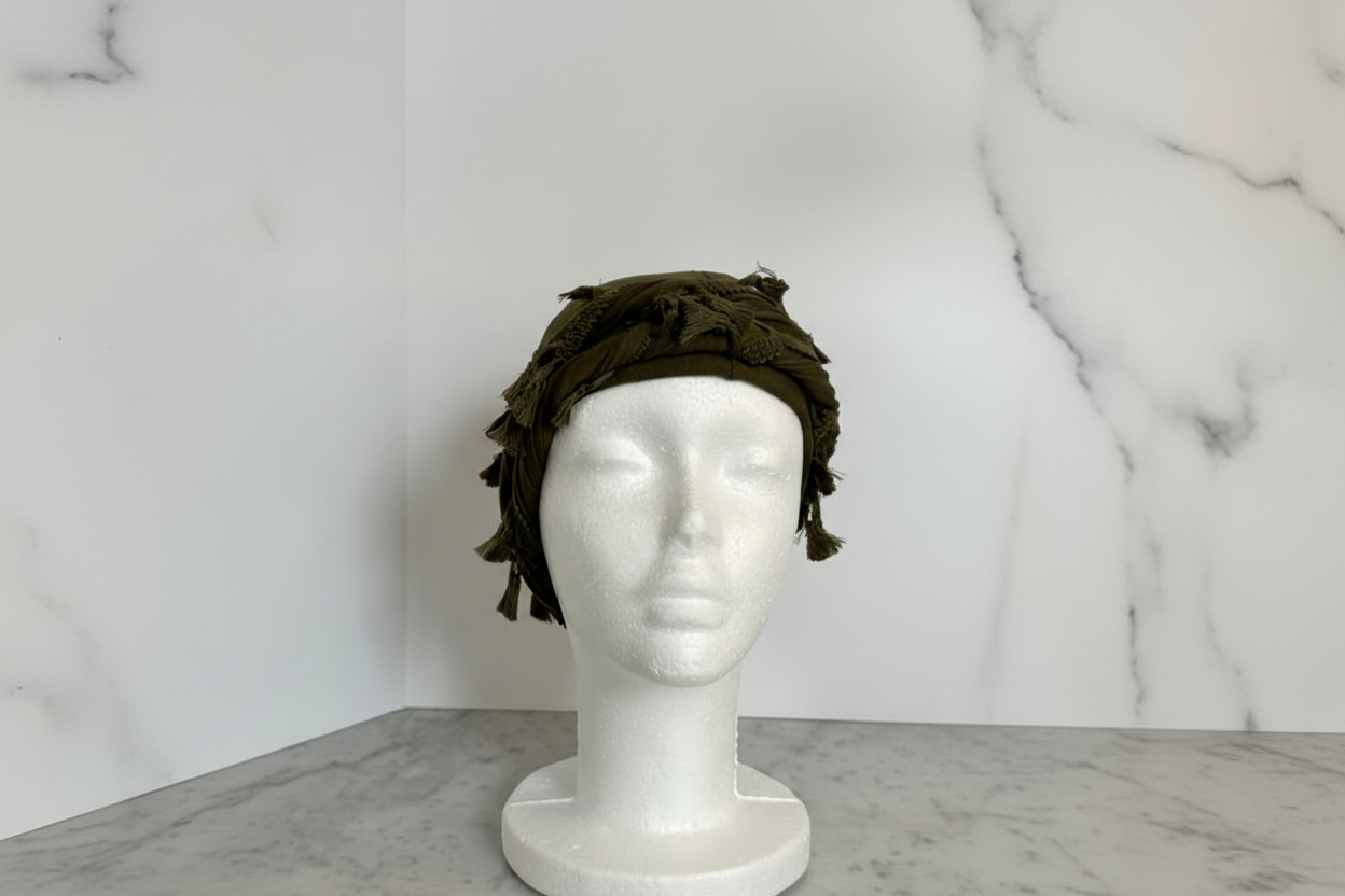 Army Green Turban Front Marble