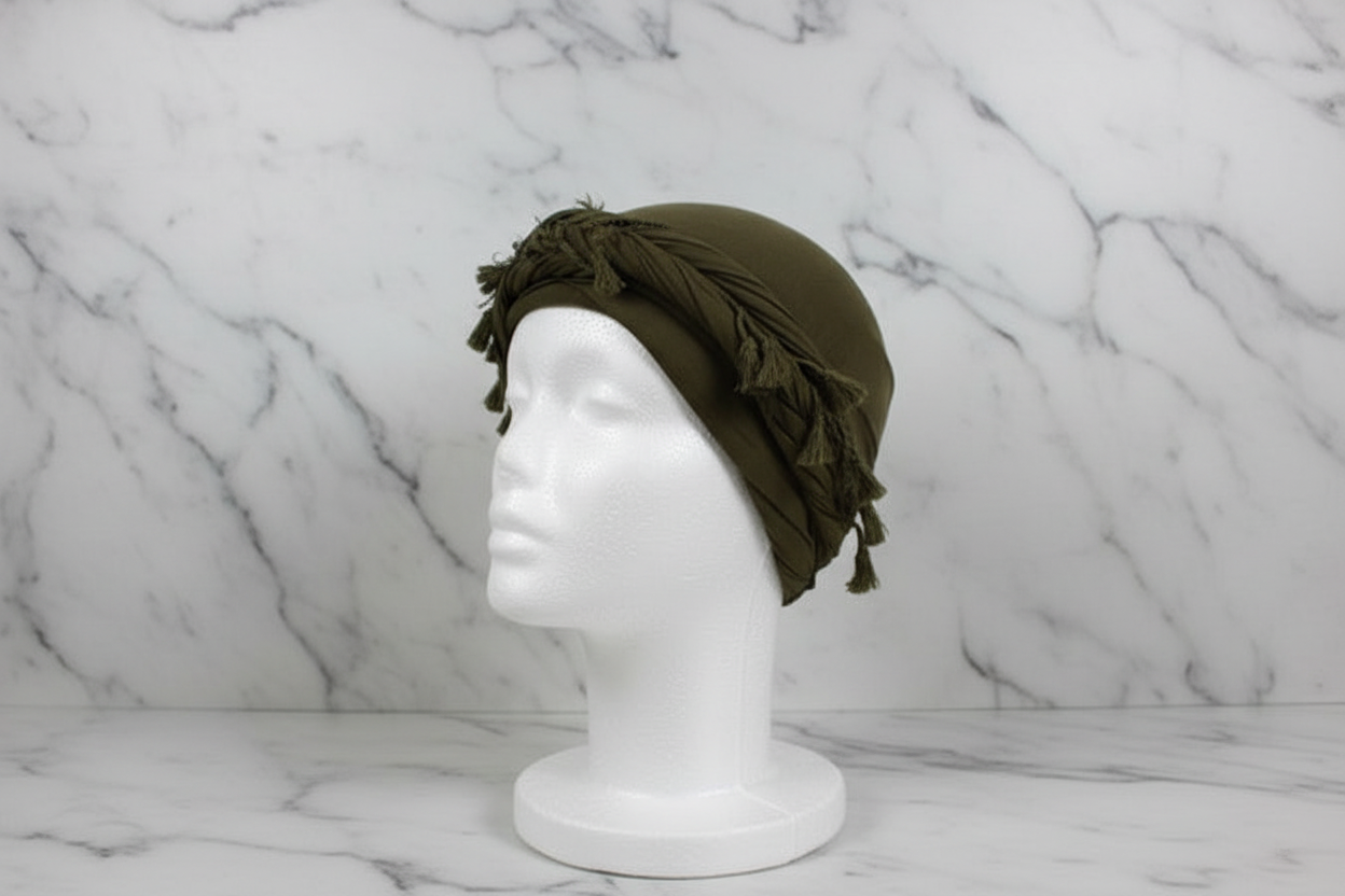 Army Green Turban Side Marble