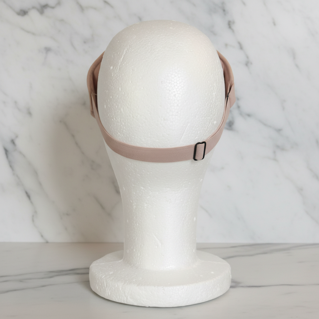 Ayana Eye Mask Pink - Back Strap - Seamless Marble