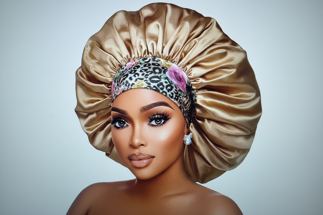 Brightened Gold Leopard Band Bonnet