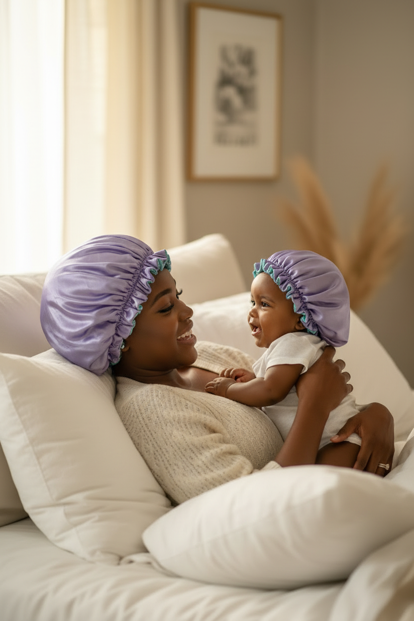 Dana Duo Lavender Hero Shot - Mom with Top