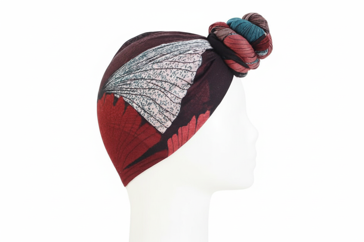 Enhanced Headwrap - Model Side View