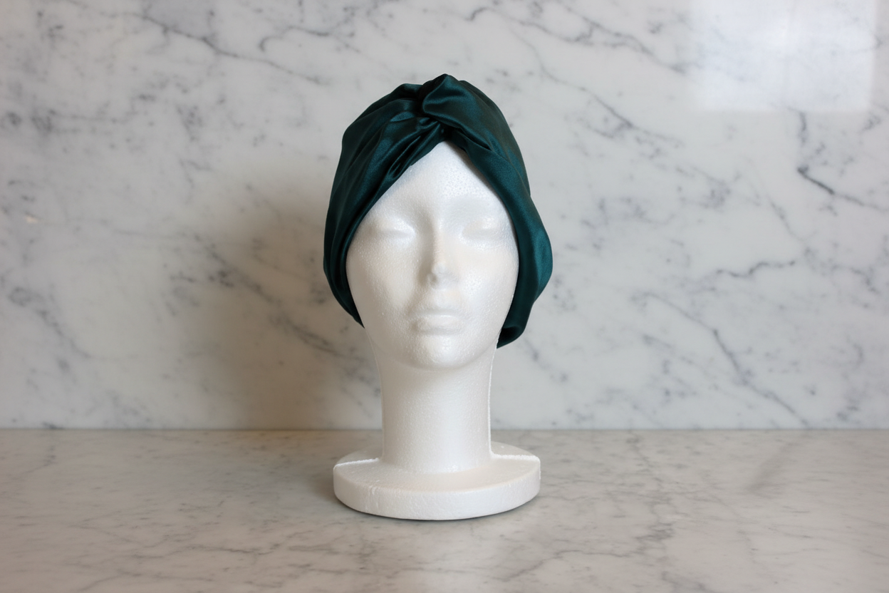 Forest Green Turban - Front View