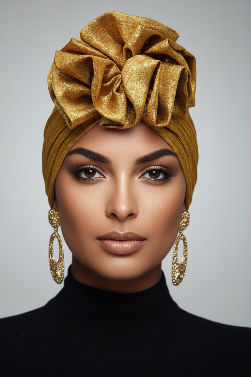 Gold Glitter Bow Wrap - Lifestyle