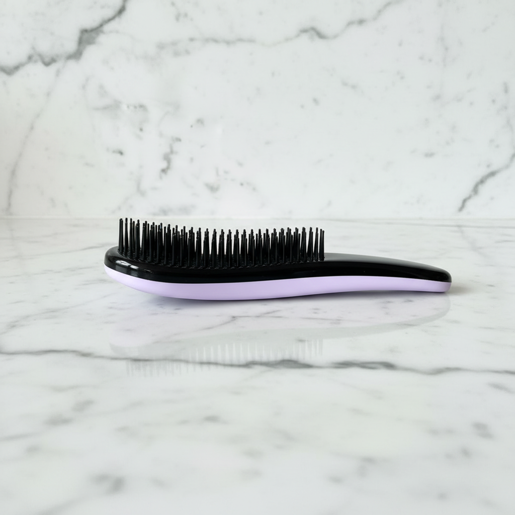 Lavender Brush - Marble Background Brightened
