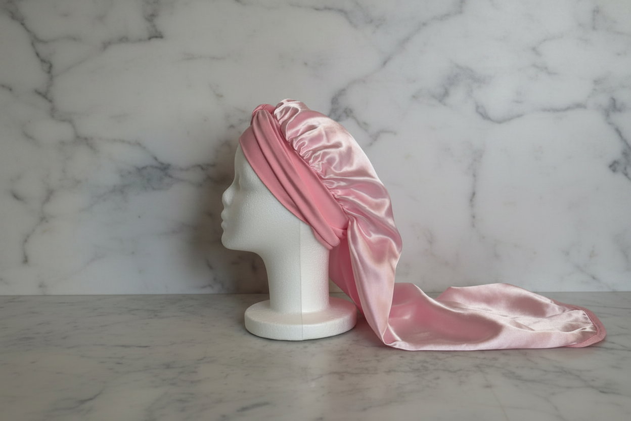 Pink Long Bonnet Side Marble