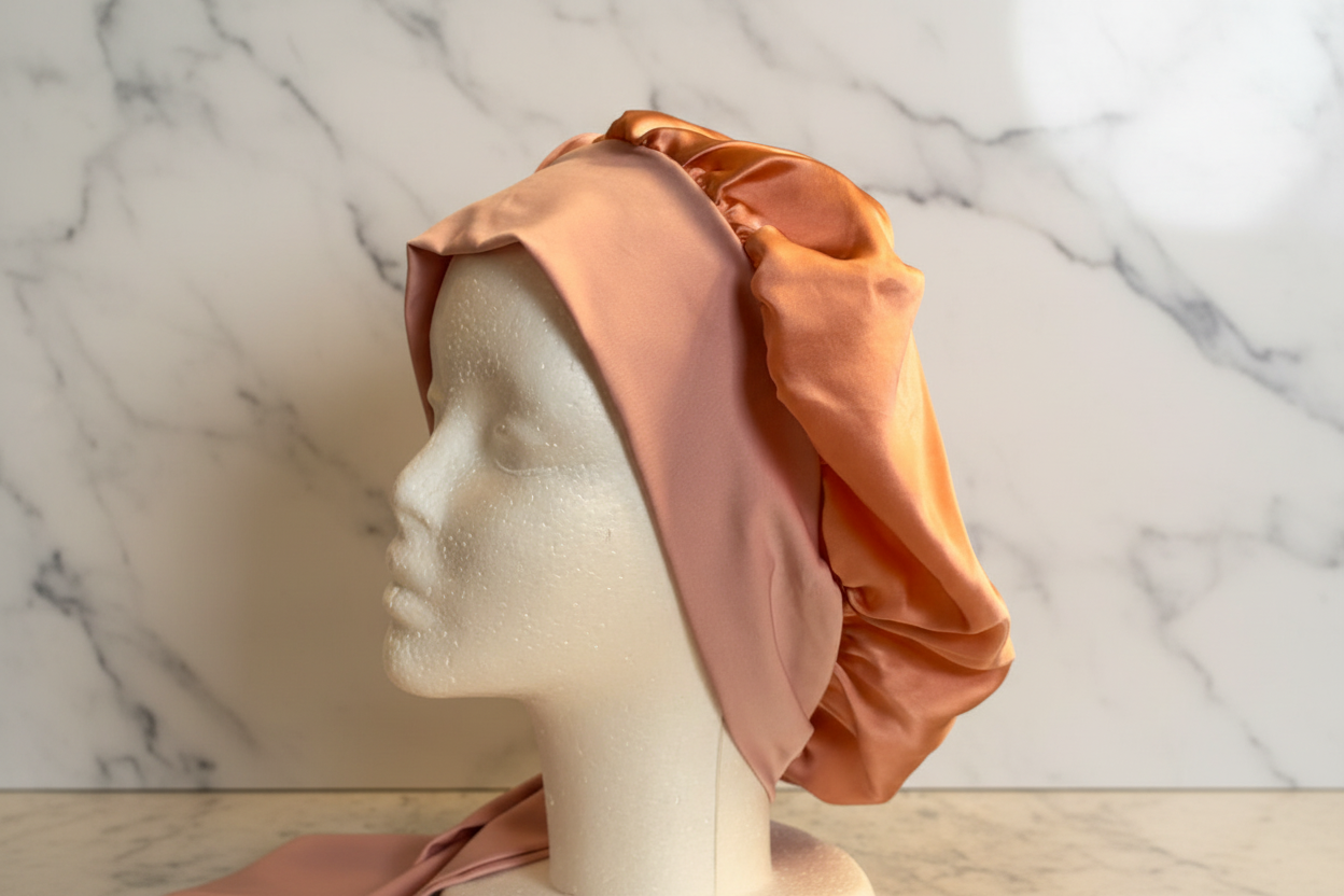 Raven Ribbon - Peach Profile Back