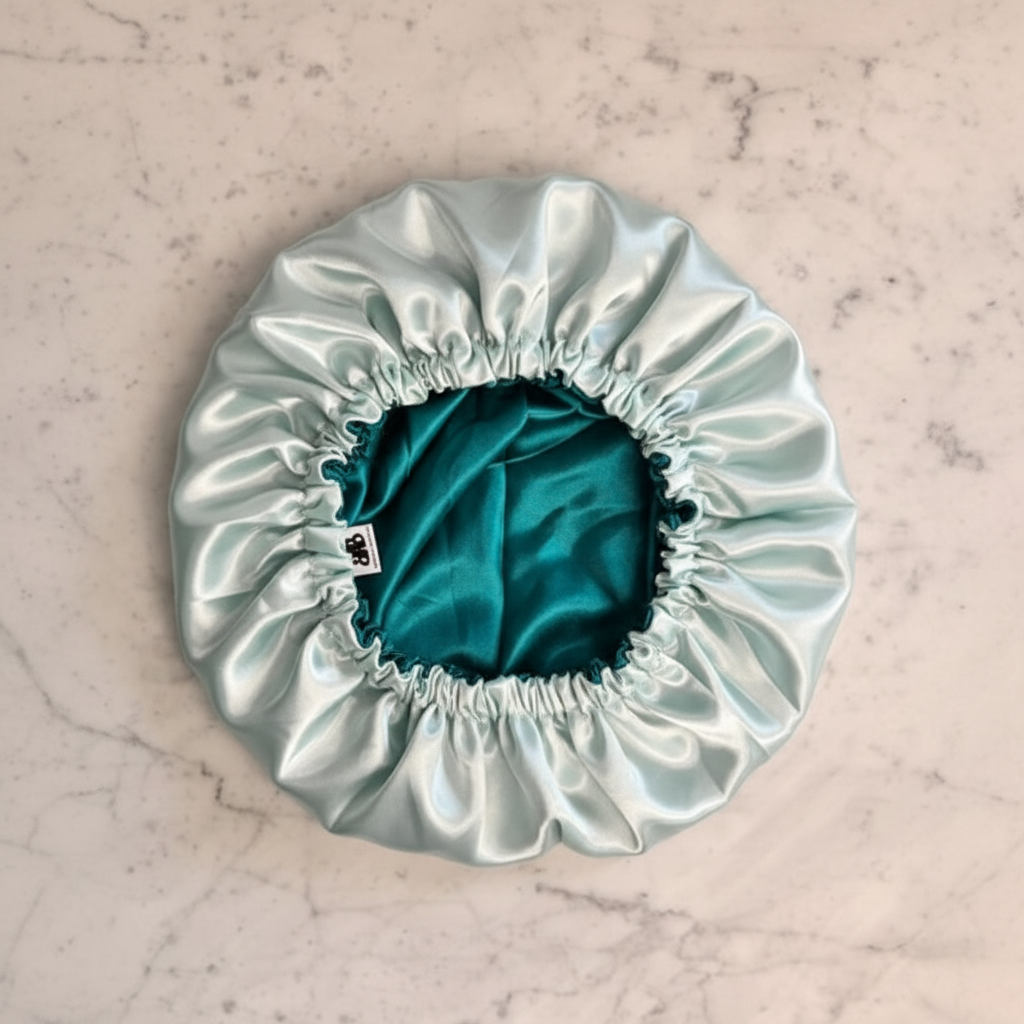 Stephanie Steel Blue Teal Flat Lay - Extended Marble