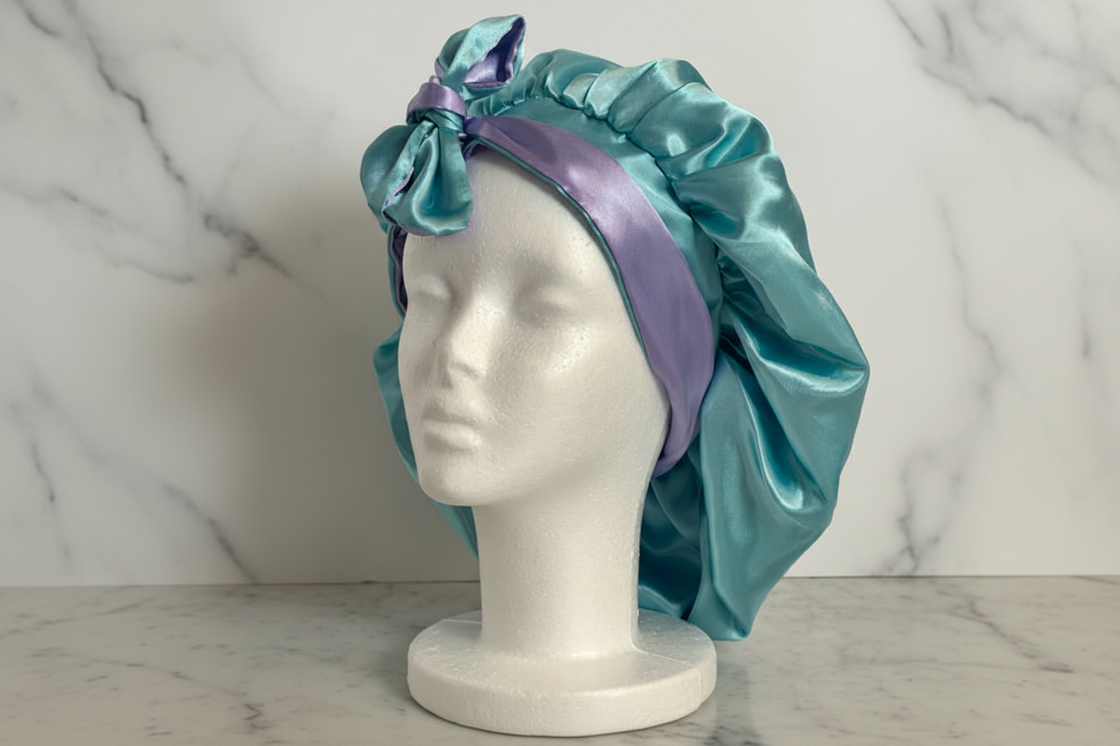 Teal front with bow