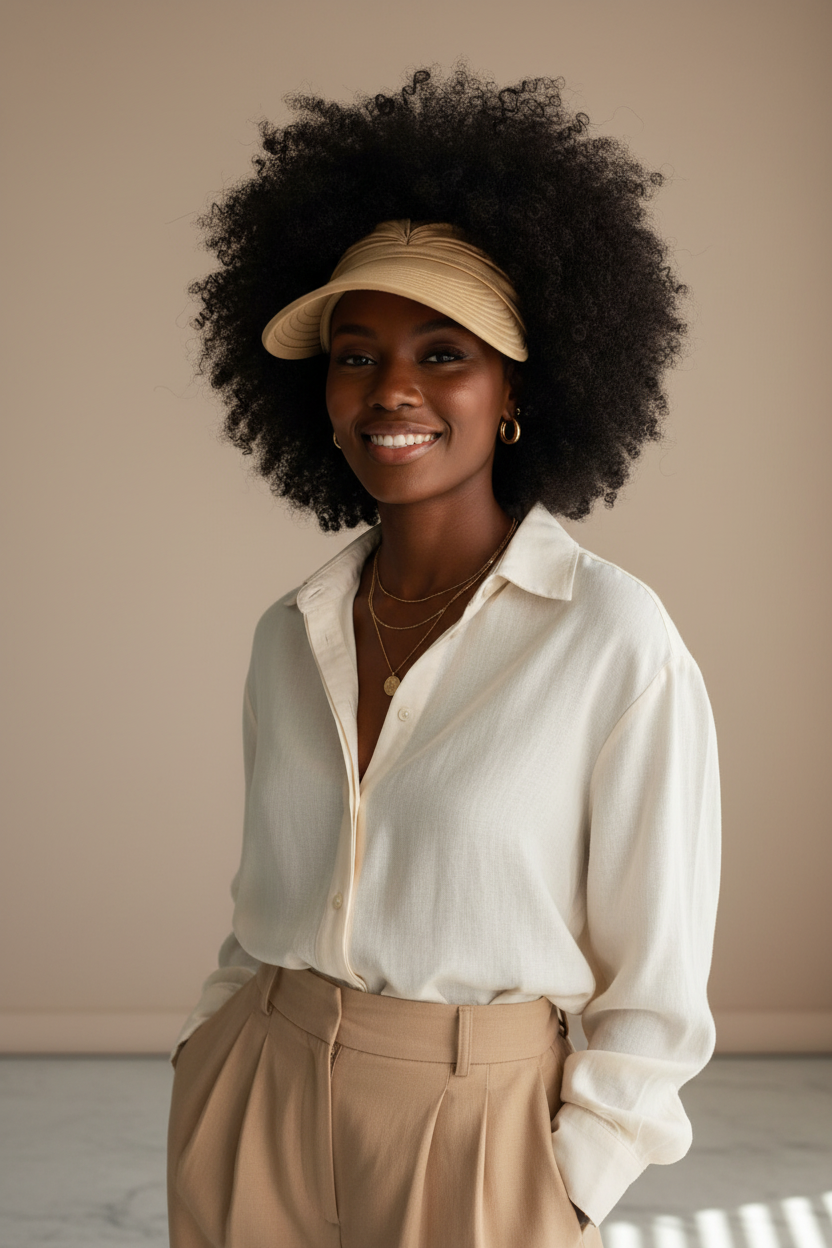 The Francesca Visor - Afro